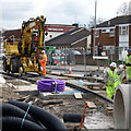 Lenton Lane track laying