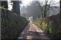 SS9706 : Mid Devon : Country Lane by Lewis Clarke