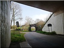 SX9794 : Two very different bridges spanning Langation Lane by Christine Johnstone