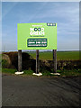 TL2568 : Wood Green Animal Shelter sign by Geographer