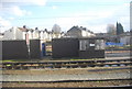 Trackside buildings, East Ham