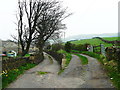 Junction of Ripponden FP63 and the driveway to Bank Hall Farm