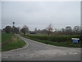 Chapel  Lane  leading  to  Askham  Bryan