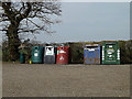 TM0959 : Recycling at Earl Stonham Village Hall by Geographer