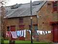 Washing on the line at Hardwick Village, by Clumber Park