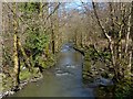 SO1603 : River Sirhowy, Hollybush by Robin Drayton