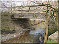 The upstream side of Leeham Ford Bridge on the river Bray