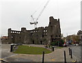 Castle and crane, Swansea