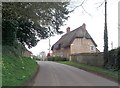 Cottage and phone box in Longstock