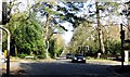 The junction of Nine Mile Ride and Heathlands Road