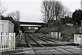 Looking east from level crossing