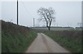 Narrow lane west of Riddistone Cross