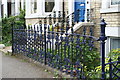 Cast iron railings Belgrave Crescent