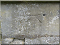 Bench mark with bolt, Car Colston Church