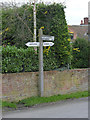 Fingerpost, Main Street, Scarrington