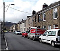 Houses on the north side of Glanaman Road, Cwmaman