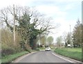 Blewbury Road at Hagbourne Mill Farm entrance