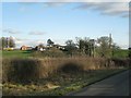 Obelisk Farm and the Umberslade obelisk from Pound House Lane, Nuthurst