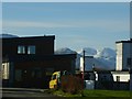 Snow capped hills beyond Balnakeil