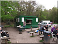 TQ4197 : Biker's Tea Hut, near Robin Hood Roundabout, Epping Forest by Roger Jones