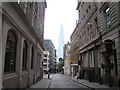 View down St Mary at Hill from Eastcheap