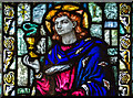 TQ4010 : Stained glass window detail, St Anne's church, Lewes by Julian P Guffogg