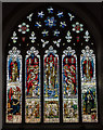 TQ9220 : Stained glass window, St Mary's church, Rye by Julian P Guffogg