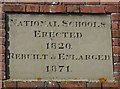 Plaque on the old school, New Romney (1)