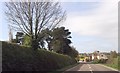 Houses on bend between B5476 and the railway