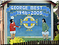 George Best mural, Portadown (April 2014)