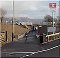 ST1487 : Western entrance to Energlyn & Churchill Park railway station, Caerphilly by Jaggery