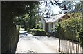 Gate house and driveway to Linden Manor