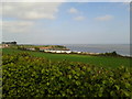 Caravans next to the sea near Watchet