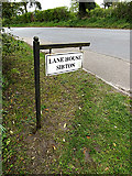 TM3569 : Lane House sign by Geographer