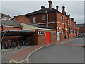SU1330 : Bicycle racks outside Salisbury railway station by Jaggery
