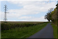 33KV Pylon west of Farley Mount Road