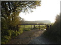 Entrance to field on London Road, Westerham