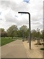 Lamp posts in Fordham Park, Deptford