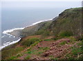 View towards Blea Wyke Point from the Cleveland Way