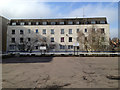 Private car park, Upper Grove Street, and rear of flats in Warwick Terrace, Leamington