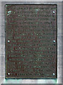 D4102 : Inscribed plaque, "Princess Victoria" Memorial by Kenneth  Allen
