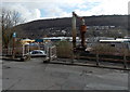 Edge of an industrial area in Pontardawe