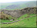 Boundary Stone beside Stone Wall