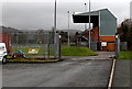 Corner of a rugby ground in Mountain Ash