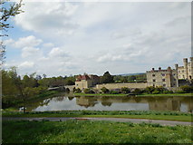 TQ8353 : Leeds Castle reflected in moat by Paul Gillett