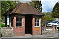 Brick bus shelter at West Meon