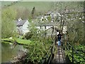 Footbridge to cottages near Litton Mill