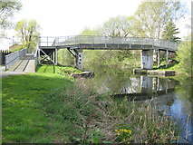 NS4871 : Footbridge over the Forth and Clyde canal by M J Richardson