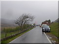 Looking towards the cattle grid on the edge of the moorland at Trefil