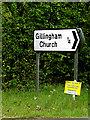 TM4192 : Gillingham Church sign by Geographer